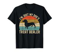 I'm Just My Dog's Treat Dealer Dachshund Dad Mom Maglietta