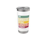 I'm Lafayette Doing Lafayette Things Divertente Personalizzato Bicchiere termico in acciaio inox doppia parete