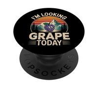 I'm Looking Grape Today Fruit Pun Positivity - PopSockets PopGrip Adesivo