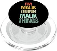 I'm Malik Doing Malik Things - Divertente Dire Nome Fresco Malik PopSockets PopGrip per MagSafe
