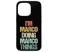 I'm Marco Doing Marco Things - Divertente Dire Nome Fresco Marco Custodia per iPhone 13 Pro