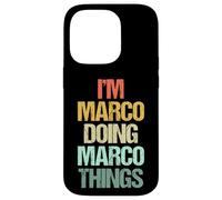 I'm Marco Doing Marco Things - Divertente Dire Nome Fresco Marco Custodia per iPhone 14 Pro
