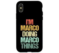 I'm Marco Doing Marco Things - Divertente Dire Nome Fresco Marco Custodia per iPhone X/XS