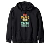 I'm Marco Doing Marco Things - Divertente Dire Nome Fresco Marco Felpa con Cappuccio