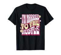 I'm Married to The Hustle Motivational Retro Maglietta