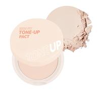 I'M MEME Skin Fit Tone Up Pact | Con Puff, Finitura Impeccabile Con Sebo Aqua, Polvere Pressata Morbida e Velluto Compatto, Pori Lisci e Linee Sottili, Trucco Coreano, 0.35 Oz