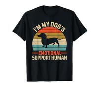 I'm My Dog's Emotional Support Human Dachshund Mom Dad Maglietta