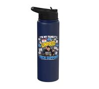 Im My Family Unpaid Tech Support Funny Technical Support Stainless Steel Insulated Water Bottle