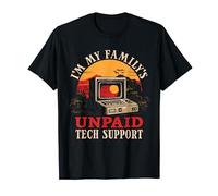 I'm My Family's Unpaid Tech Support Funny Computer Engineer Maglietta