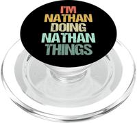 I'm Nathan Doing Nathan Things - Nome divertente di dire Nathan PopSockets PopGrip per MagSafe