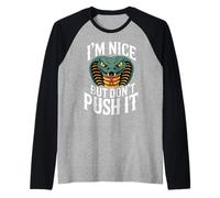 I'm Nice But Don't Push It Sassy Attitude Personality - Maglia con Maniche Raglan