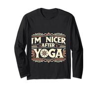 I'm Nicer After Yoga Relaxation Mindful Exercise ------- Maglia a Manica