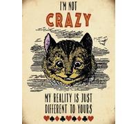 I'M Non Pazzo, Alice IN Meravigliosa Grande Acciaio Insegna 400mm x 300mm