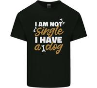 Im Non Singolo I Hanno Un Cane Divertente Uomo Cotone T-Shirt Maglietta