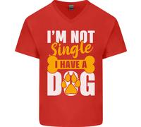 Im Non Singolo I Hanno Un Cane Divertente Uomo Scollo A V Cotone T-Shirt