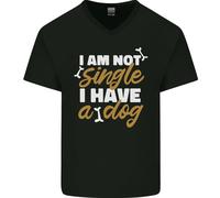 Im Non Singolo I Hanno Un Cane Divertente Uomo Scollo A V T-Shirt