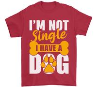 Im Non Singolo I Hanno Un Cane Divertente Uomo T-Shirt 100% Cotone