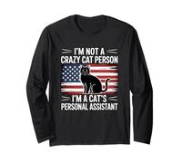I'm Not A Crazy Cat Person I'm A Cat's Personal Assistant Maglia a Manica