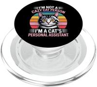 I'm Not A Crazy Cat Person I'm A Cat's Personal Assistant PopSockets PopGrip per MagSafe