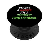 Im Not A Hacker Im A Security Professional OPSEC Cyber Humor PopSockets PopGrip Adesivo