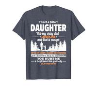 I'm Not a Perfect Daughter But My Crazy Dad Loves Me Maglietta, Uomo, Pervinca, S