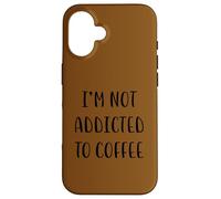 I'm not addicted to coffee Idea divertente White Lie Party Custodia per iPhone 16