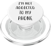 I'm not addicted to my phone Idea divertente White Lie Party PopSockets PopGrip per MagSafe