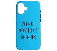 I'm not afraid of heights Idea divertente White Lie Party Custodia per iPhone 16