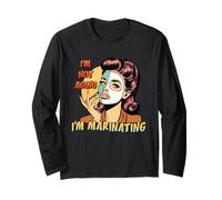 I'm Not Aging I'm Marinating - Maschera facciale retrò da Donna Maglia a Manica
