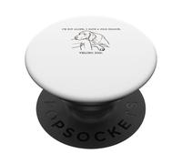 Im Not Alone I Have a 45 lb Shadow Velcro Dog Humor PopSockets PopGrip Adesivo