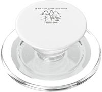 Im Not Alone I Have a 45 lb Shadow Velcro Dog Humor PopSockets PopGrip per MagSafe