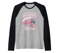 I'm Not Always A Train Wreck Just Kidding Funny Vintage Maglia con Maniche Raglan