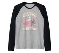 I'm Not Always A Train Wreck Just Kidding Funny Vintage Maglia con Maniche Raglan