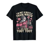 I'm Not Always A Train Wreck Just Kidding Funny Vintage Maglietta