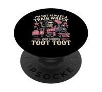 I'm Not Always A Train Wreck Just Kidding Funny Vintage PopSockets PopGrip Adesivo
