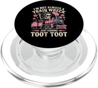 I'm Not Always A Train Wreck Just Kidding Funny Vintage PopSockets PopGrip per MagSafe