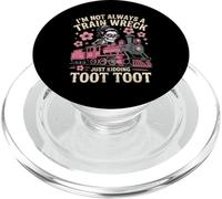 I'm Not Always A Train Wreck Just Kidding Funny Vintage PopSockets PopGrip per MagSafe