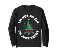 I'm Not An Elf I'm Just Short Funny Christmas for Boys Girls Maglia a Manica