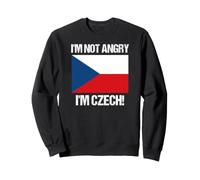 I'm Not Angry Repubblica Ceca Bandiera Ceca-Americana Felpa