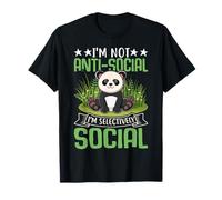I'm Not Antisocial I'm Selectively Social Maglietta