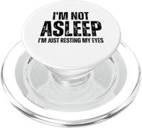 I'm Not Asleep I'm Just Resting My Eyes Festa del papà Natale PopSockets PopGrip per MagSafe
