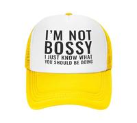 I'm Not Bossy I Just Know What You Should Be Doing Donna Uomo Cappellino da Baseball Regolabile Snapback cap Moda Cappellino con Visiera per Sport Tennis Pesca