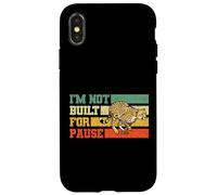 Im Not Built For Pause Cheetah Retro Velocità Alta Custodia per iPhone X/XS