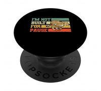 Im Not Built For Pause Cheetah Retro Velocità Alta PopSockets PopGrip Adesivo