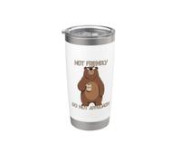 I'm Not Friendly Do Not Approach Bicchiere termico in acciaio inox doppia parete