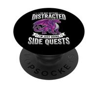 I'm Not Getting Distracted I'm Just Doing Side Quests PopSockets PopGrip Adesivo