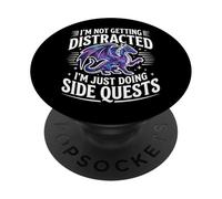 I'm Not Getting Distracted I'm Just Doing Side Quests PopSockets PopGrip Adesivo