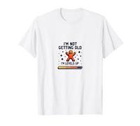 I'm Not Getting Old I'm Levels Up - Compleanno del Giocatore Maglietta, Uomo, Bianco, 5XL