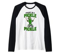 I'm Not in A Pickle I Am The Pickle Funny Maglia con Maniche Raglan