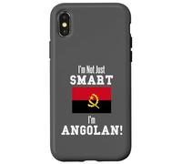 I'm Not Just Smart Angolan Bandiera Paese Angola Custodia per iPhone X/XS